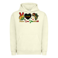 Pigment Pistachio peace love juneteenth 1865 Urban Hoodie - HRA Design Shop