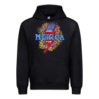 Black Merica lightning bolt Urban Hoodie - Neo Western