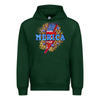 Forest Green Merica lightning bolt Urban Hoodie - Neo Western