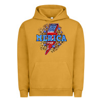 Pigment Peanut Butter Merica lightning bolt Urban Hoodie - Neo Western
