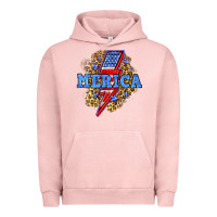Pigment Salmon Merica lightning bolt Urban Hoodie - Neo Western
