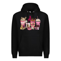 Black Girl boss coffee cups Premium Hoodie - Zillion Design Studio