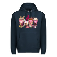 Navy Girl boss coffee cups Premium Hoodie - Zillion Design Studio