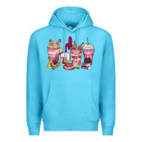 Ocean Blue Girl boss coffee cups Premium Hoodie - Zillion Design Studio