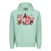 Seafoam Girl boss coffee cups Premium Hoodie - Zillion Design Studio
