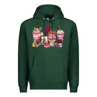 Sports Green Girl boss coffee cups Premium Hoodie - Zillion Design Studio