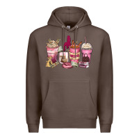 Coffee Girl boss coffee cups Premium Hoodie - Zillion Design Studio