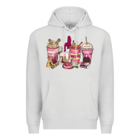 Dove Grey Girl boss coffee cups Premium Hoodie - Zillion Design Studio