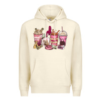 Sandshell Girl boss coffee cups Premium Hoodie - Zillion Design Studio