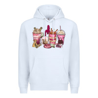 White Girl boss coffee cups Premium Hoodie - Zillion Design Studio
