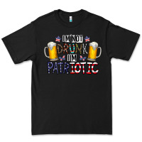 Black I'm Not Drunk I'm Patriotic Premium Tee - CowhideDigitalArt