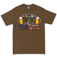 Cacao I'm Not Drunk I'm Patriotic Premium Tee - CowhideDigitalArt