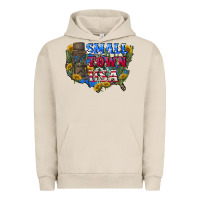Pigment French Oak Small town usa 4th of july Urban Hoodie - CowGirlArtShop
