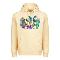 Pina Colada cartoon characters coffee cups Premium Hoodie - Zillion Design Studio