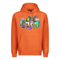 Carrot cartoon characters coffee cups Premium Hoodie - Zillion Design Studio