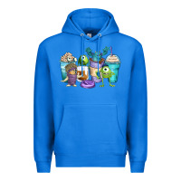 True Royal cartoon characters coffee cups Premium Hoodie - Zillion Design Studio