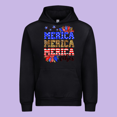 Merica Merica Merica Vibes Urban Hoodie Designed By Neo Western