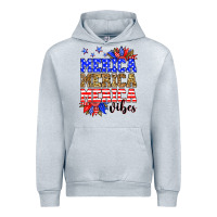 Heather Grey Merica merica merica vibes Urban Hoodie - Neo Western