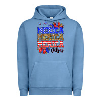 Pigment Pebble Blue Merica merica merica vibes Urban Hoodie - Neo Western