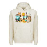 Oatmeal Heather chicken coffee cups Premium Hoodie - Zillion Design Studio