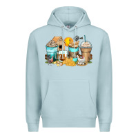 Blue Mist chicken coffee cups Premium Hoodie - Zillion Design Studio