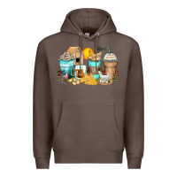 Coffee chicken coffee cups Premium Hoodie - Zillion Design Studio