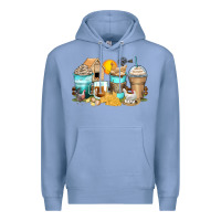 Chicken Coffee Cups Premium Hoodie | Teevron