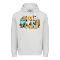 Dove Grey chicken coffee cups Premium Hoodie - Zillion Design Studio