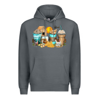 Rock chicken coffee cups Premium Hoodie - Zillion Design Studio