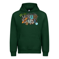 Forest Green hello summer Urban Hoodie - SublimationCraftShop