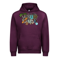Mauve Wine hello summer Urban Hoodie - SublimationCraftShop