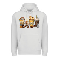 Dove Grey coffee cups Premium Hoodie - Zillion Design Studio