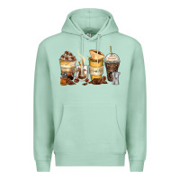 Seafoam coffee cups Premium Hoodie - Zillion Design Studio