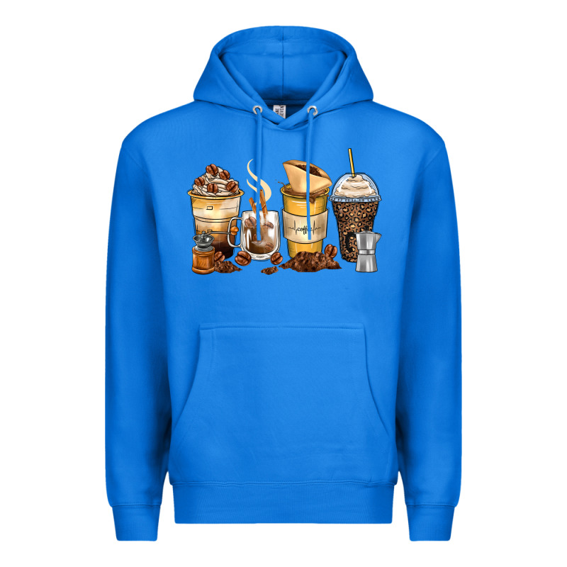 Coffee Cups Premium Hoodie by Zillion Design Studio | Teevron