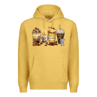 Antique Gold coffee cups Premium Hoodie - Zillion Design Studio