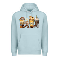 Blue Mist coffee cups Premium Hoodie - Zillion Design Studio