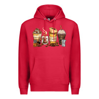 Coffee Cups Premium Hoodie | Teevron