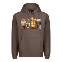 Coffee coffee cups Premium Hoodie - Zillion Design Studio