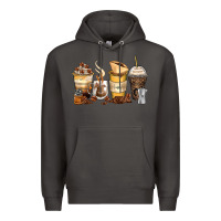 Smoke coffee cups Premium Hoodie - Zillion Design Studio