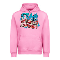 Fuchsia Pink Star spangled and sassy 4th of july Urban Hoodie - CowGirlArtShop