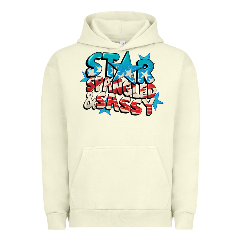 Star Spangled And Sassy 4th Of July Urban Hoodie by CowGirlArtShop | Teevron