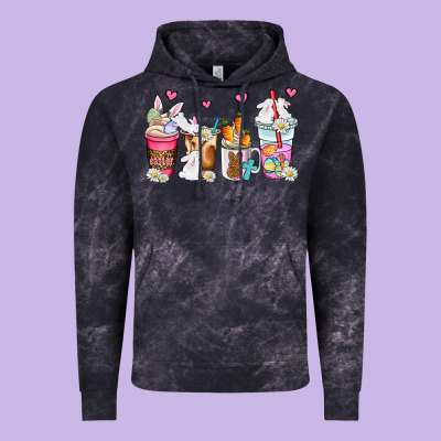 Easter Coffee Cups Vintage Hoodie Designed By Adodesignshop