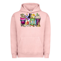 Pigment Salmon boss babe coffee cups Urban Hoodie - Zillion Design Studio