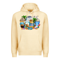 Pina Colada cruise life coffee cups Premium Hoodie - Zillion Design Studio