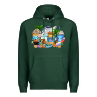Sports Green cruise life coffee cups Premium Hoodie - Zillion Design Studio