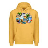 Mustard cruise life coffee cups Premium Hoodie - Zillion Design Studio