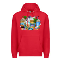 Red cruise life coffee cups Premium Hoodie - Zillion Design Studio