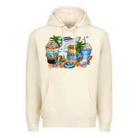 Sandshell cruise life coffee cups Premium Hoodie - Zillion Design Studio