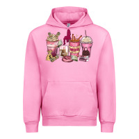 Fuchsia Pink Girl boss coffee cups Urban Hoodie - Zillion Design Studio