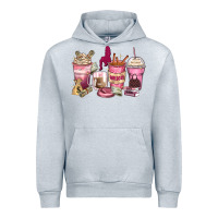 Heather Grey Girl boss coffee cups Urban Hoodie - Zillion Design Studio
